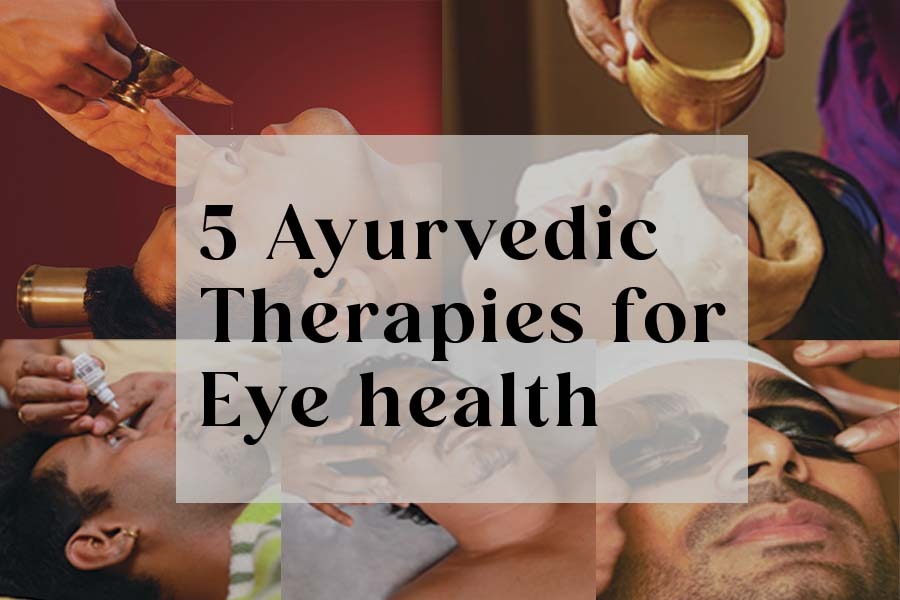 ayurvedic therapies for eye treatment or panchakarma therapies
